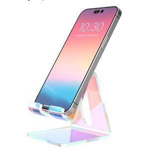 Irradessiant acrylic colorful phone stand